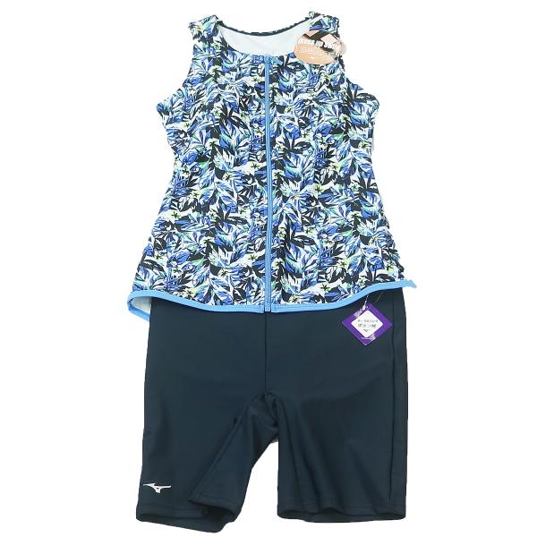 ミズノ MIZUNO フィットネス水着 レディース Ｌサイズ 50代 60代 セパレーツ ドレスアッ...