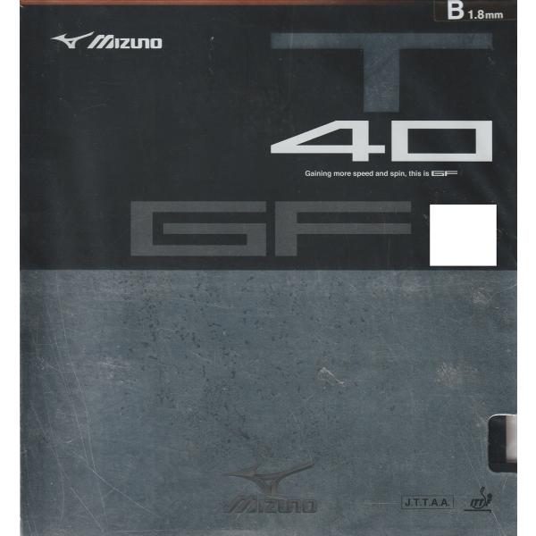 ミズノ 卓球 ラバー GF T40 83JRT540 裏ソフト テンション系 黒 赤 ブラック レッ...