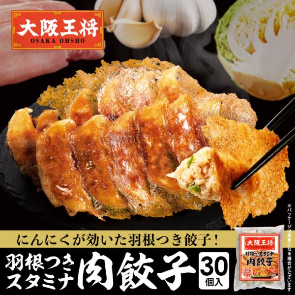 餃子 取り寄せ 大阪王将　羽根つきスタミナ肉餃子30個 送料無料 冷凍餃子 中華 お取り寄せグルメ ...