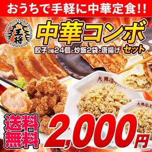 中華コンボセット　送料無料　大阪王将