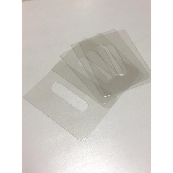 穴あきセル板(5枚入)たて穴　セルサイズ0.2mm厚×縦92mm×横62mm　たて穴サイズ縦55mm...