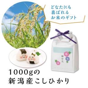 お中元 ギフト 1000gのお米と3つ猫の最中...の詳細画像2