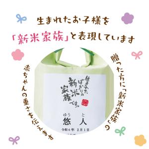 出産内祝 体重米 お米の袋が選べる体重米 名入...の詳細画像2
