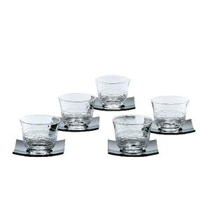 冷茶グラス セット 夏景色（冷茶器5客セット茶托付）東洋佐々木