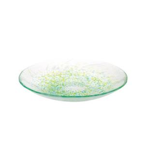 ガラス食器 皿 マラケシュ チャージャープレート32cm シルバー ＃特選