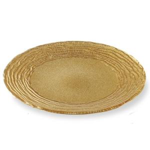 ガラス食器 皿 マラケシュ チャージャープレート32cm シルバー ＃特選