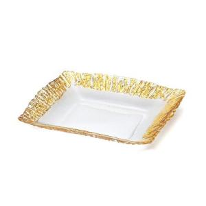 ガラス食器 皿 マラケシュ チャージャープレート32cm シルバー ＃特選