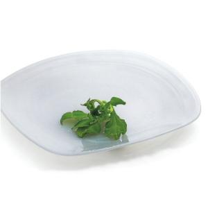 ガラス食器 皿 マラケシュ チャージャープレート32cm シルバー ＃特選