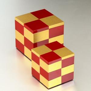 重箱 越前漆器 牡丹彫 漆塗り 三段重箱 19.9cm : おいしい