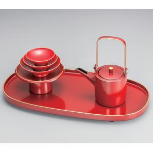 お屠蘇セット 屠蘇器 漆器 本漆 黒 扇面 七ツ揃 屠蘇器（桐箱入