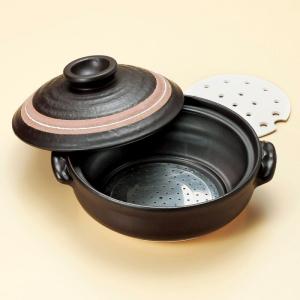 土鍋 銀峯三島 プレート付き 7号 IH鍋 (萬古焼) IH対応/直火OK