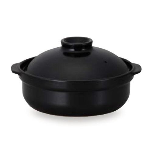 土鍋　宴（黒）10号（直火用）　5〜6人用 大きいサイズ土鍋 大容量