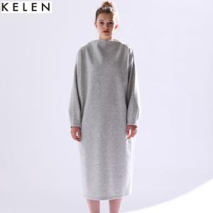 50%OFF SALE(セール) KELEN(ケレン) COCOON DRESS POI コクーンドレス ワンピース 長袖 レディース 秋 冬 服｜oibibio