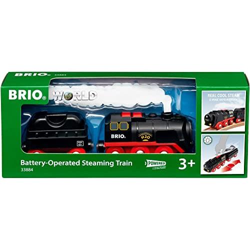 BRIO (ブリオ) バッテリーパワースチームトレイン 木製レール 電動車両 機関車 33884
