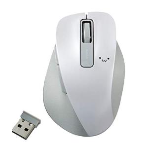 エレコム マウス ワイヤレス Mサイズ 5ボタン(戻る・進むボタン搭載) BlueLED 握りの極み ホワイト(フェイス) M-XGM10DBW