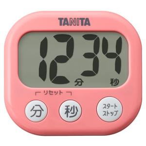 【送料無料】タニタ製　デジタルタイマーでか見えタイマー　TD-384 （フランポワーズピンク）1台｜oideyaoosaka