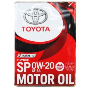 トヨタ（TOYOTA） 純正 モーターオイル SP 0W-20 4L 08880-13205 : OK
