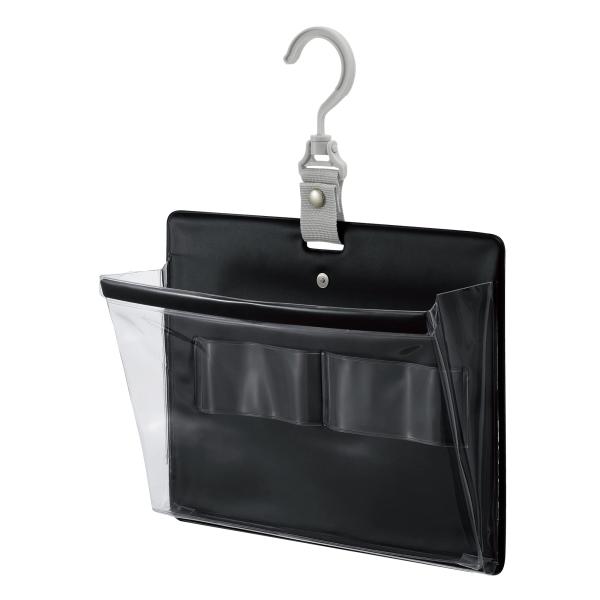 コクヨ(KOKUYO) ウォールポケット 壁掛け 収納 さっと出し入れできる 小物用 ブラック フ-...