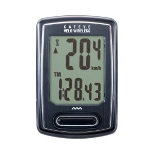 キャットアイ(CAT EYE) サイクルコンピューター VELO WIRELESS ブラック CC-VT230W スピードメーター 自転車