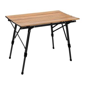屋外格納式折りたたみ式テーブルポータブルキャンプピクニックテーブルアルミニウム合金テーブル軽量高さ調節可能な脚付き屋外キャンプガーデン用 (Size : Mediu｜oioioi