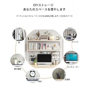 机上ラック デスク上収納ラック メッシュ板付き...の詳細画像2