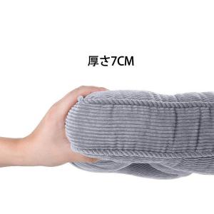 座布団 クッション 厚め7cm コーデュロイ生...の詳細画像2