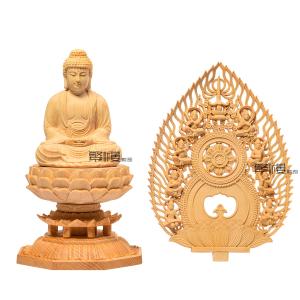 仏像 釈迦如来 曹洞宗 臨済宗 仏壇仏像 木彫...の詳細画像4