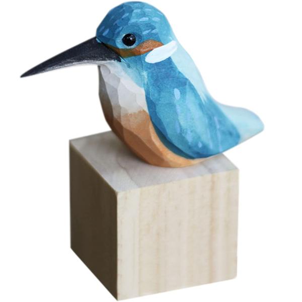 鳥 バード 木製 木彫り 飾り 玄関 置物 愛鳥家 動物 かわいい 木ベース おもちゃ 装飾品 子供...