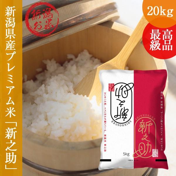 新之助 しんのすけ 20kg (5kg×4袋 ) 新潟産 送料無料 白米 令和5年産