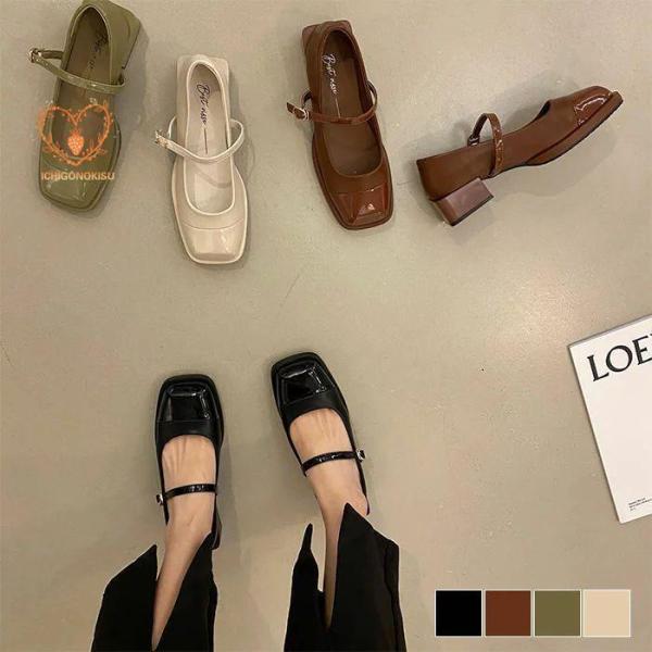 パンプス リゲッタ 春 靴 ストラップ レディース 歩きやすいウェッジヒール ヒール パンプス 美脚...