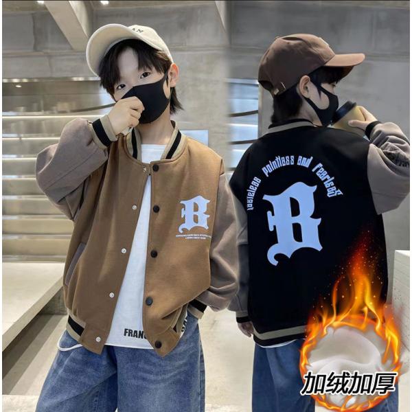 裏ボア スタジャン 子供 男の子 ジャケット 秋 冬 男児 ムートンジャケット ジャンパー 裏起毛 ...