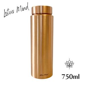 水筒 銅製 純銅 ウォーターボトル [フローラル] アーユルベーダ 手打ち