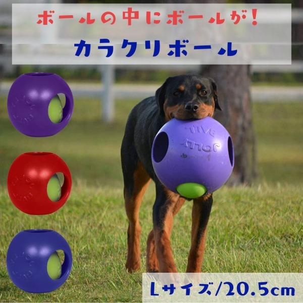 犬用 ボール L 20cm おもちゃ ボールの中でボールが回る ティーザーボール ジョリーペット