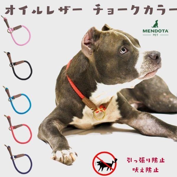 犬用 首輪 スリップカラー チョークカラー Mendota メンドータ 引っ張り防止 吠え防止 トレ...