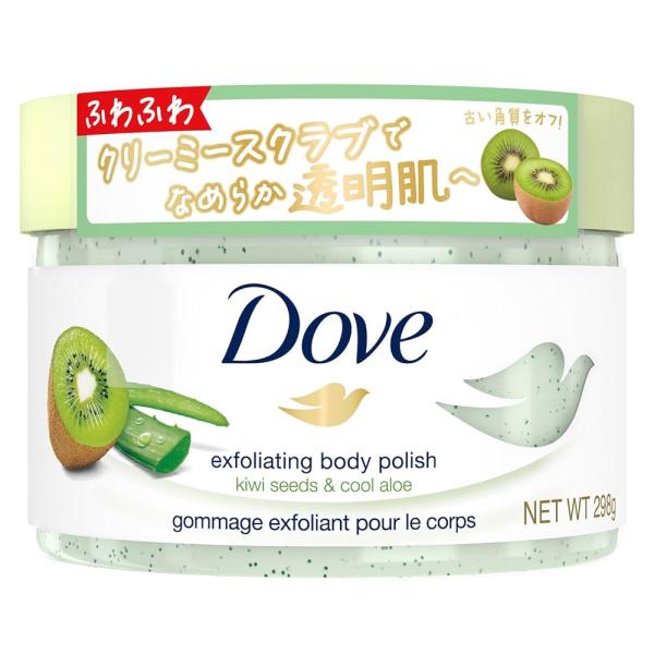 Dove(ダヴ) キウイ&amp;アロエ クリーミースクラブ ボディスクラブ 本体 298g 角質ケア 黒ず...