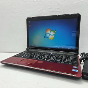 SSD搭載 Windows7 Home Premium FUJITSU LIFEBOOK AH550/5B FMVA555BR Core i5 M560 DDR3 4GB SSD 128GB M000357