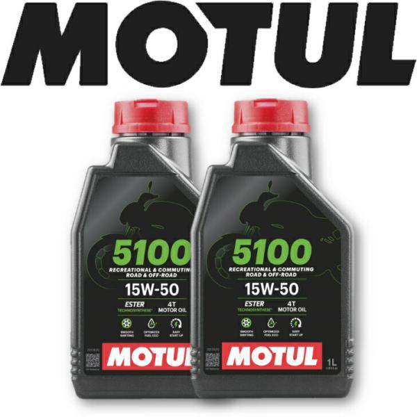 MOTUL 5100 4T 15W50 1L 2本セット(沖縄県は送料別途お見積り)