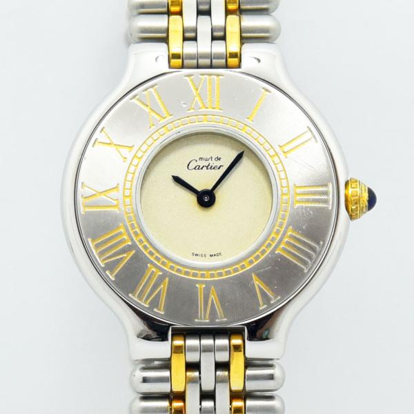 カルティエ 時計 レディース Cartier マスト21 ヴァンテアン クォーツ SS ステンレスス...