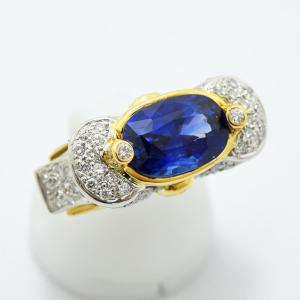 送料無料 Pt900 1.99ct マダガスカル産 ブルーサファイア