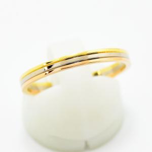 ダイヤモンドリング　k18 中古品　新品仕上げ済み ダイヤモンド 0.50 リング K18 約22.5号 新品磨き仕上げ 中古 : 御徒町