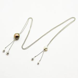 TASAKI（タサキ） ネックレス 田崎 ロング 黒蝶真珠 南洋 パール K18WG