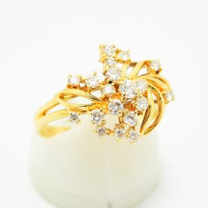 タンザナイト 2.11 ダイヤモンド 0.46 リング PT900 約11.5号 新品磨き