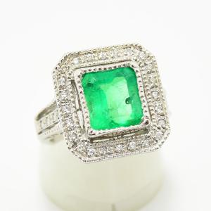 ダイヤモンド 0.57 リング K18 約12号 新品磨き仕上げ 中古 : 御徒町