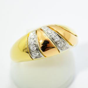 極美品 カルティエ トリニティリング 750 K18YG WG PG ♯53 Cartier カルティエ リング トリニティ リングSM K18 750YG/WG