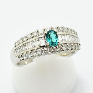 CELINE セリーヌ リング 指輪 ハート 10Pダイヤ ロゴ 約11号