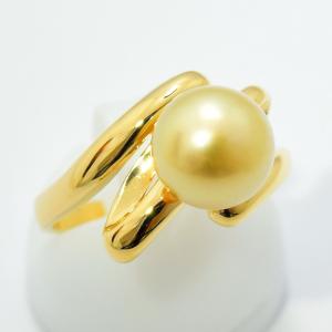 タサキ 田崎真珠 マベパール リング K14イエローゴールド TASAKI 一粒