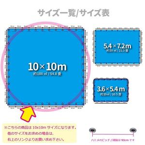 ブルーシート 3000 10m×10m 高耐久...の詳細画像1