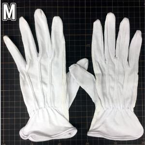 滑り止め付きコットン100%白手袋 (ベトナム製)4458　Mサイズ｜okacho-store