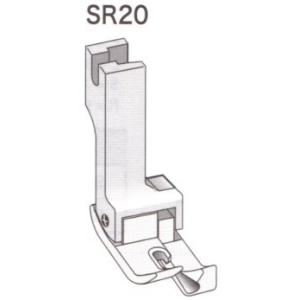 SR20 右段付き押え金 2.0mm SR-20 スイセイ SUISEI 職業用ミシン 工業用ミシン｜okada-mishin