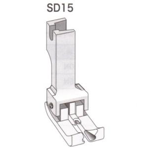 SD15 段付き押え金 両段 ステッチ幅1.5mm SD-15 両段押さえ スイセイ SUISEI 職業用ミシン 工業用ミシン